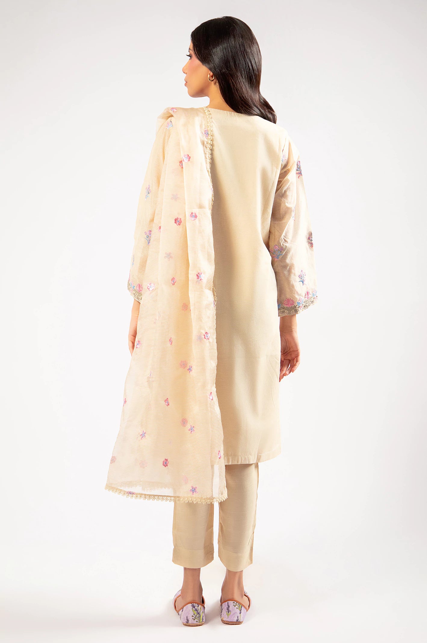 Ivory Embroidered 3PC - Image 6