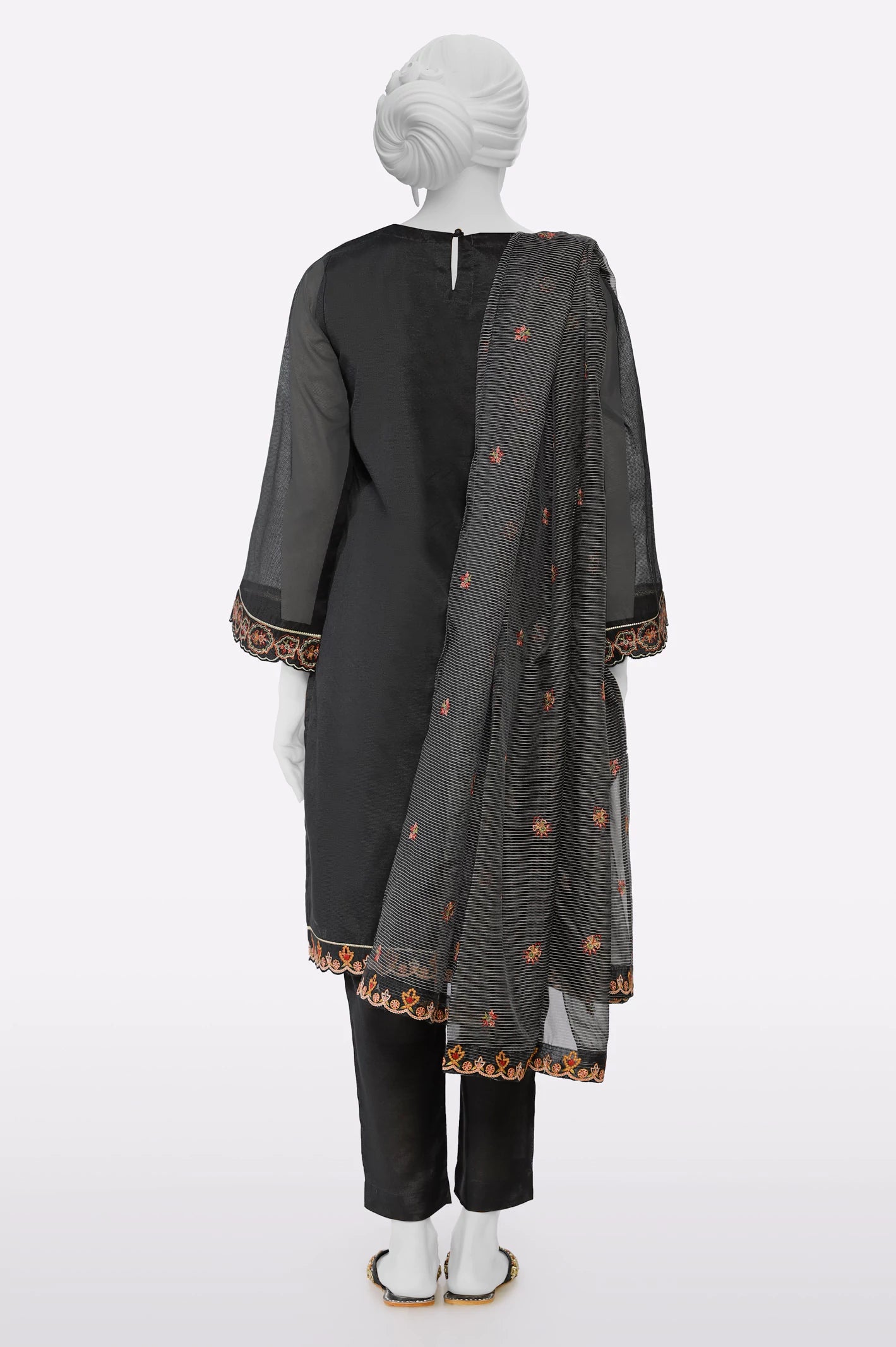 Black Embroidered 3PC - Image 3
