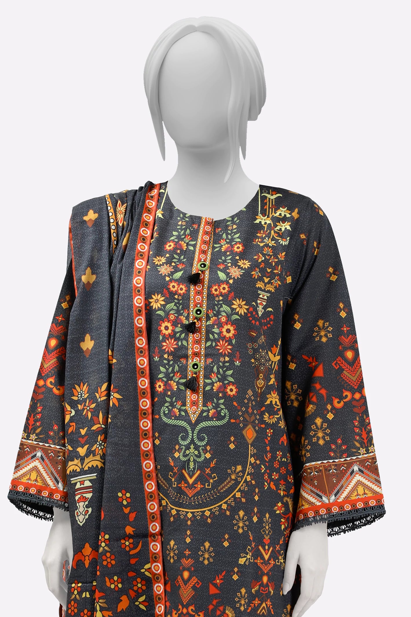 Black Printed 3PC - Image 2