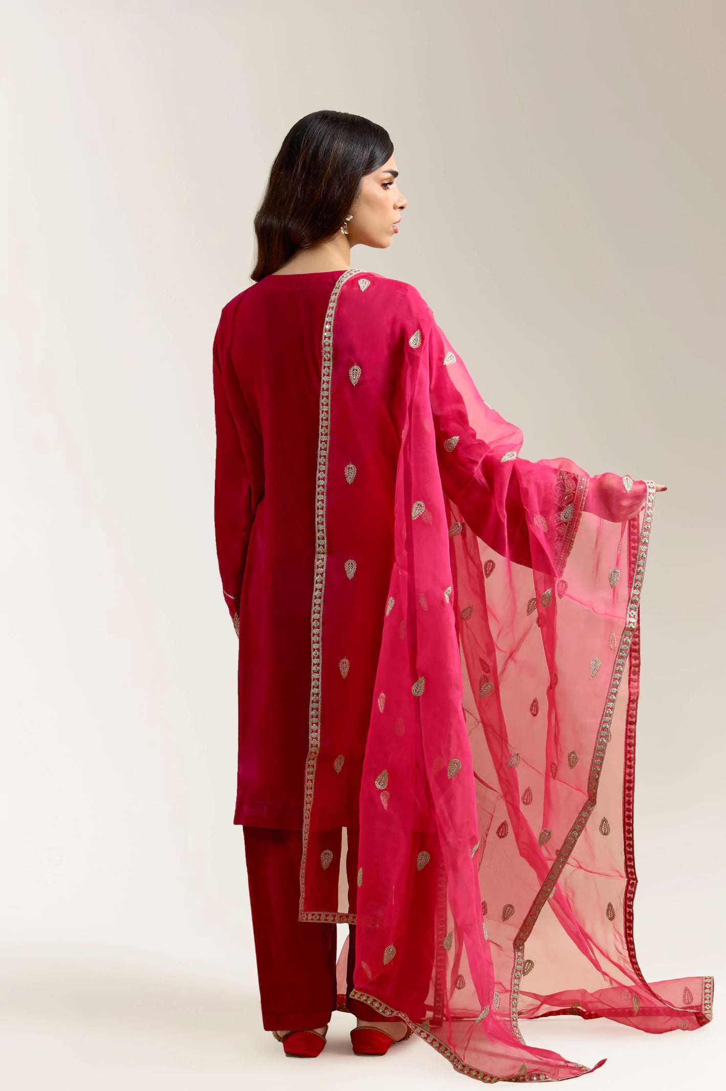 Pink Embroidered 3PC - Image 2