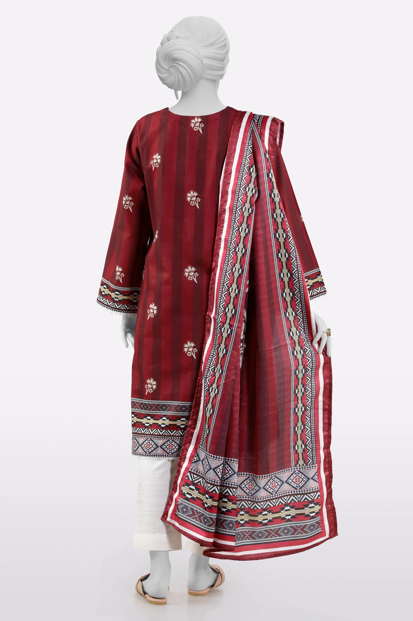 Red Printed 3PC - Image 3