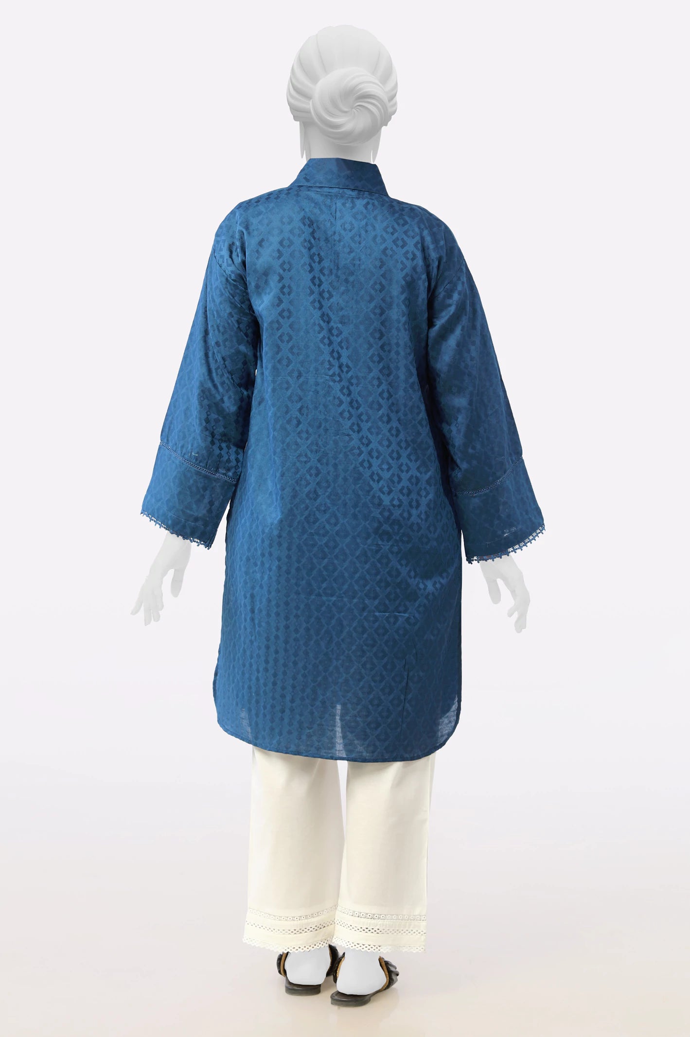 Navy Stylised Kurti - Image 3