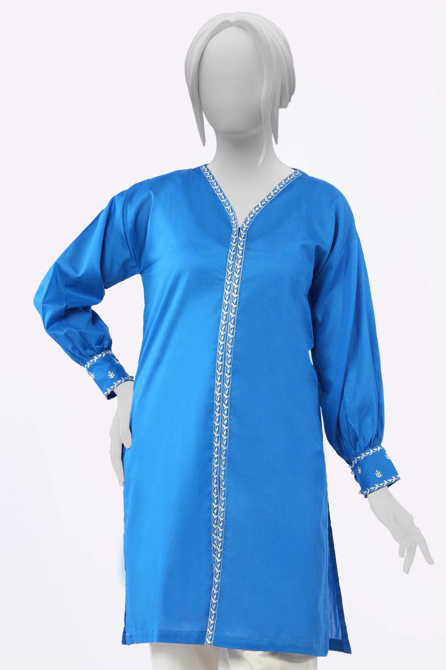 Blue Stylized Kurti - Image 2