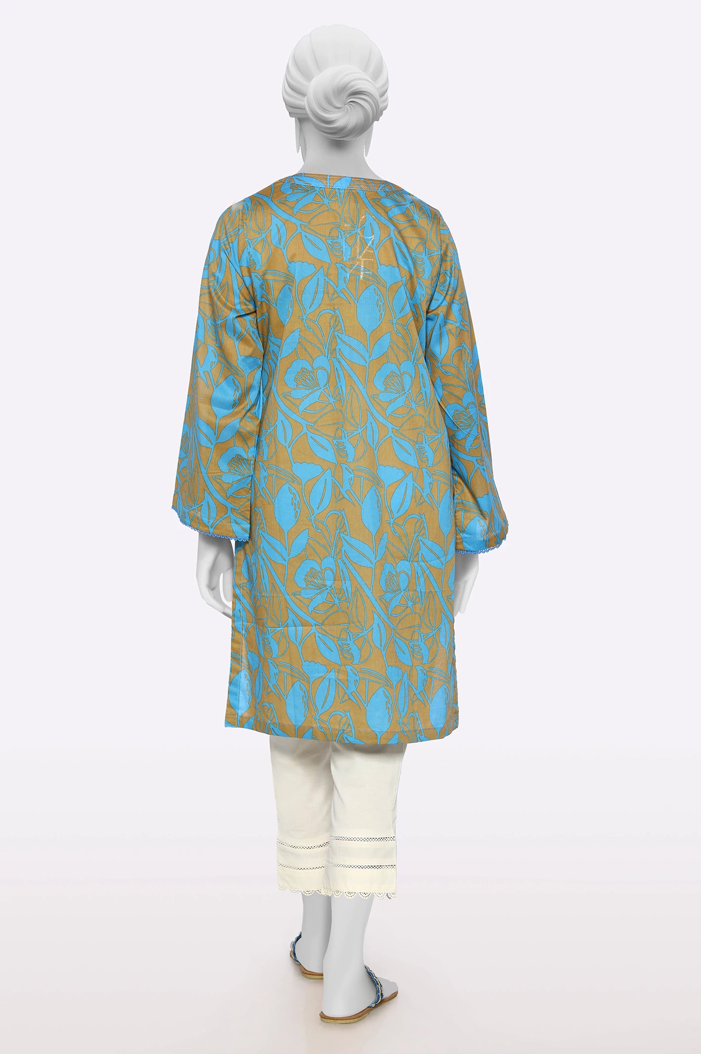 Blue Printed Kurti - Image 3