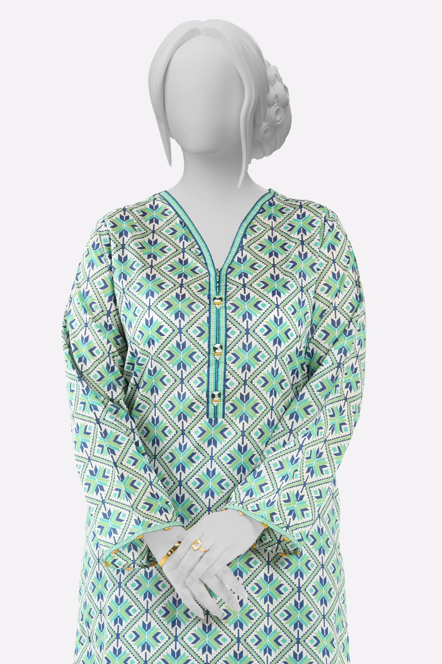 Basic Printed Kurti - Image 2