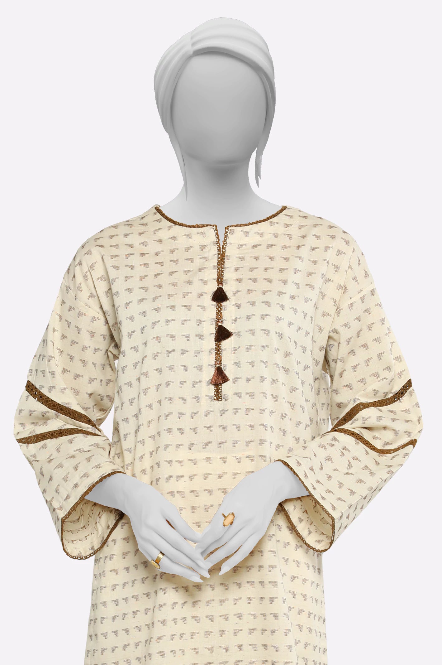 Ivory Stylised Kurti - Image 2
