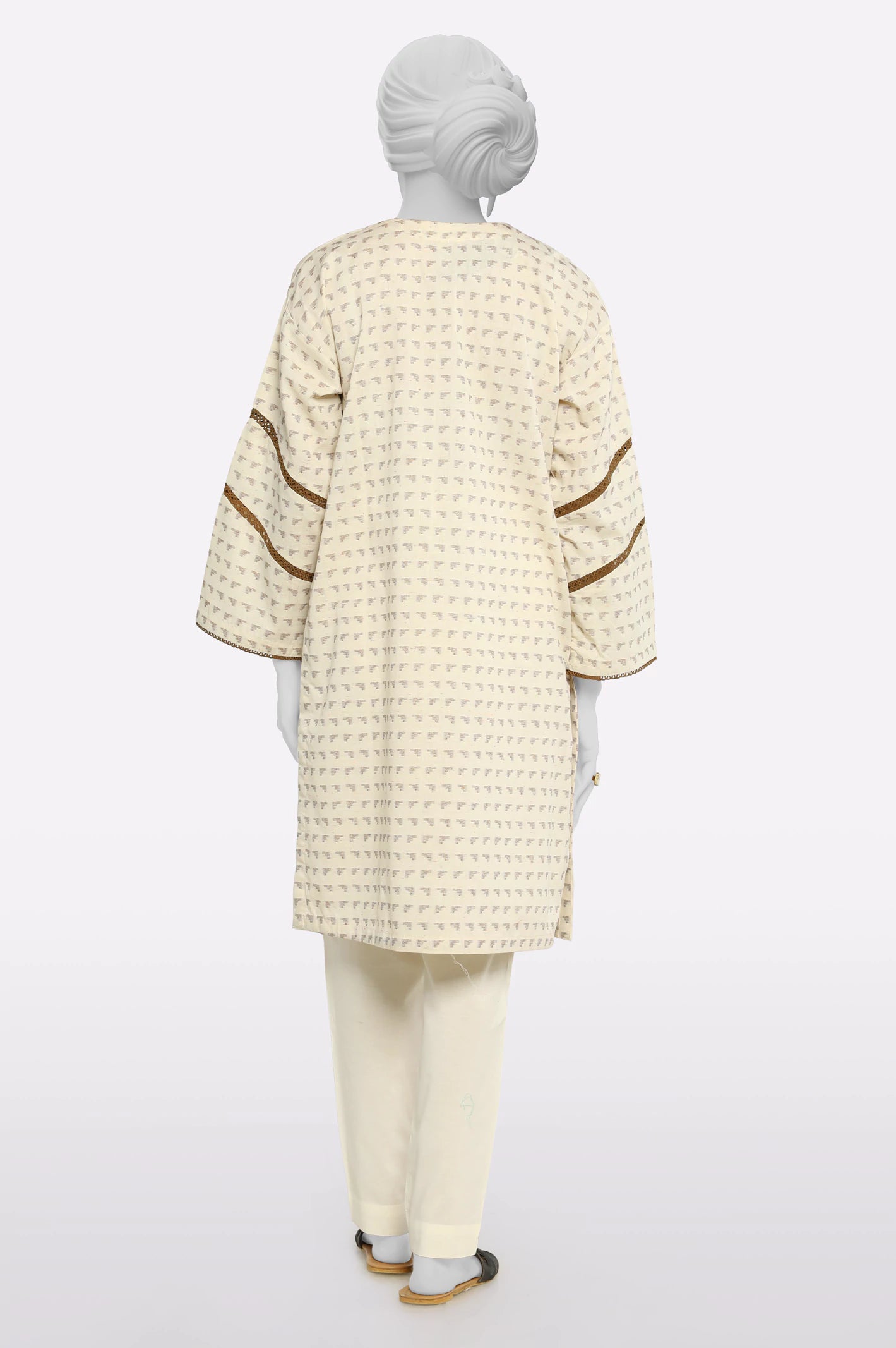 Ivory Stylised Kurti - Image 3