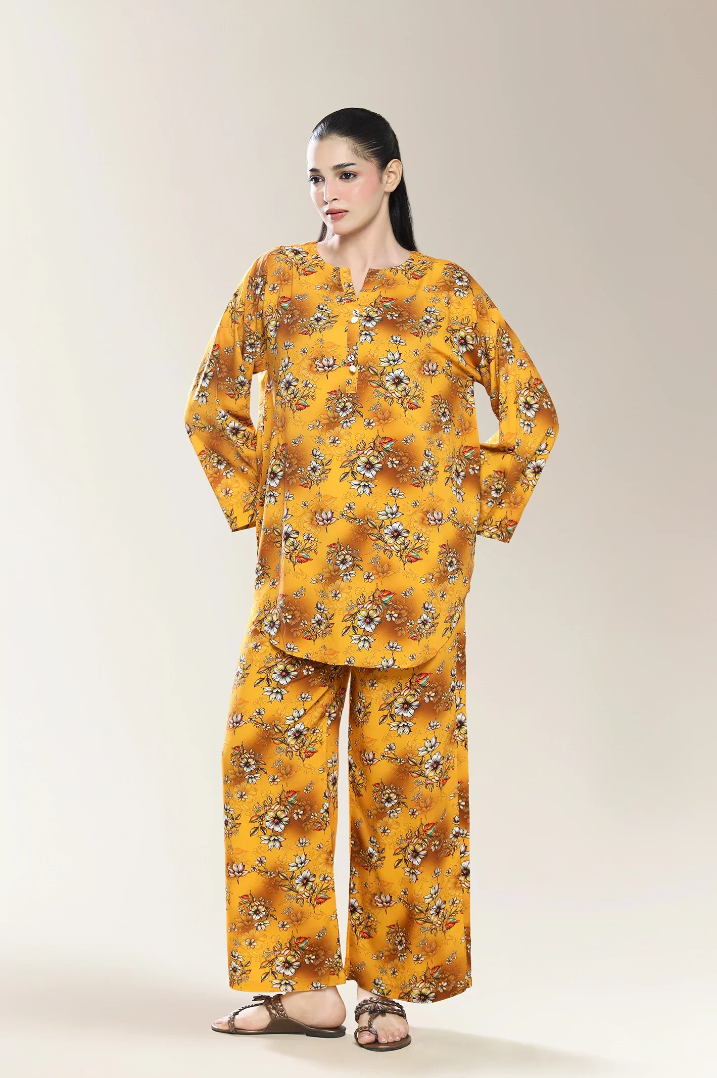 Printed Yellow 2PC - Image 2