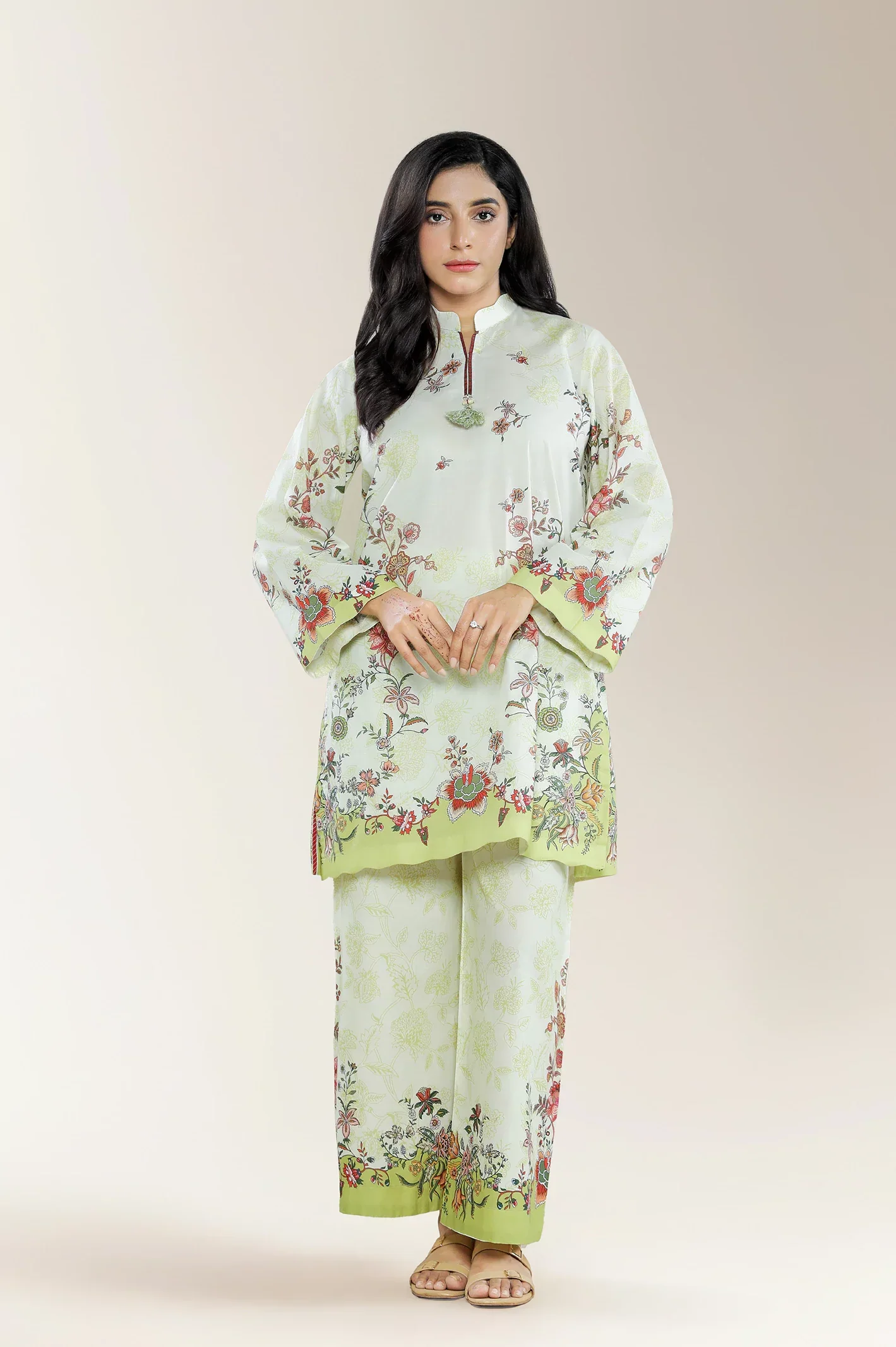 Printed Cotton Mustard 2PC
