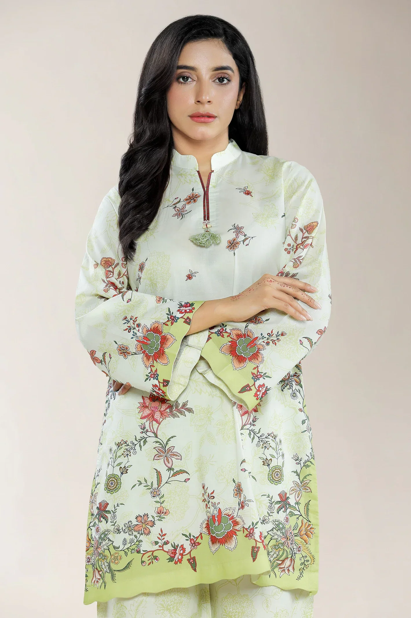 Printed Cotton Mustard 2PC - Image 2