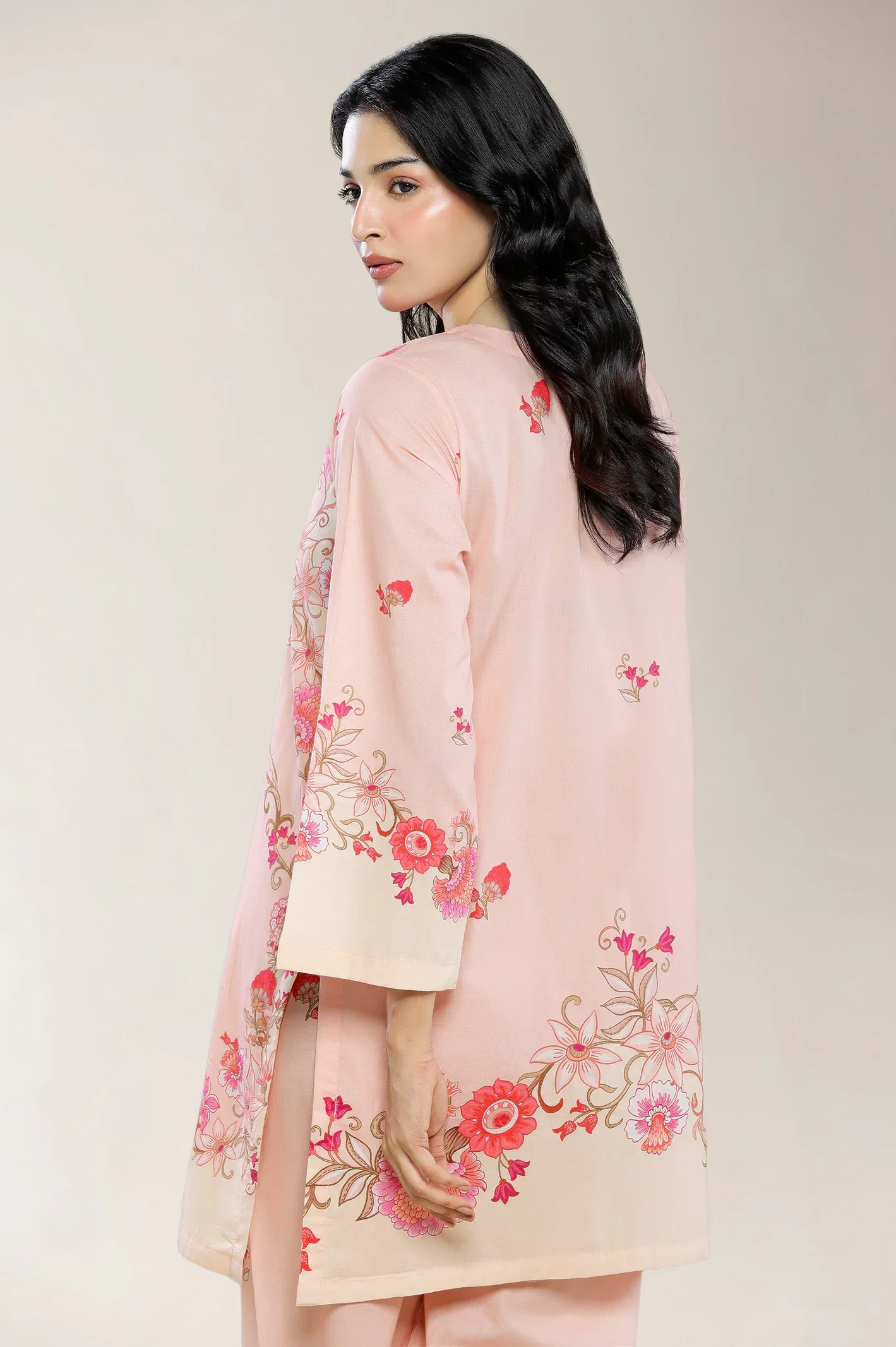 Printed Peach 2PC - Image 2