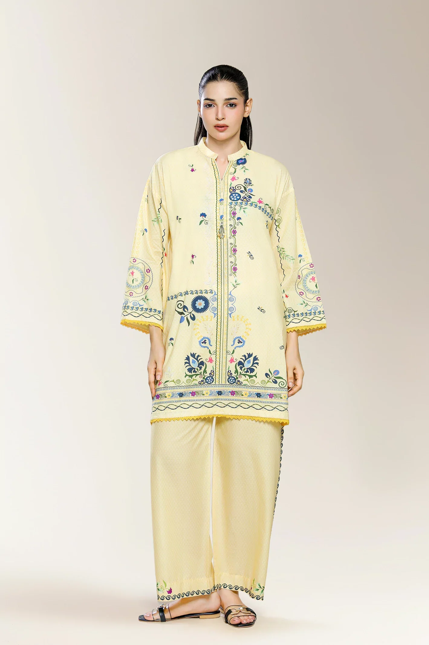 Printed Yellow 2PC