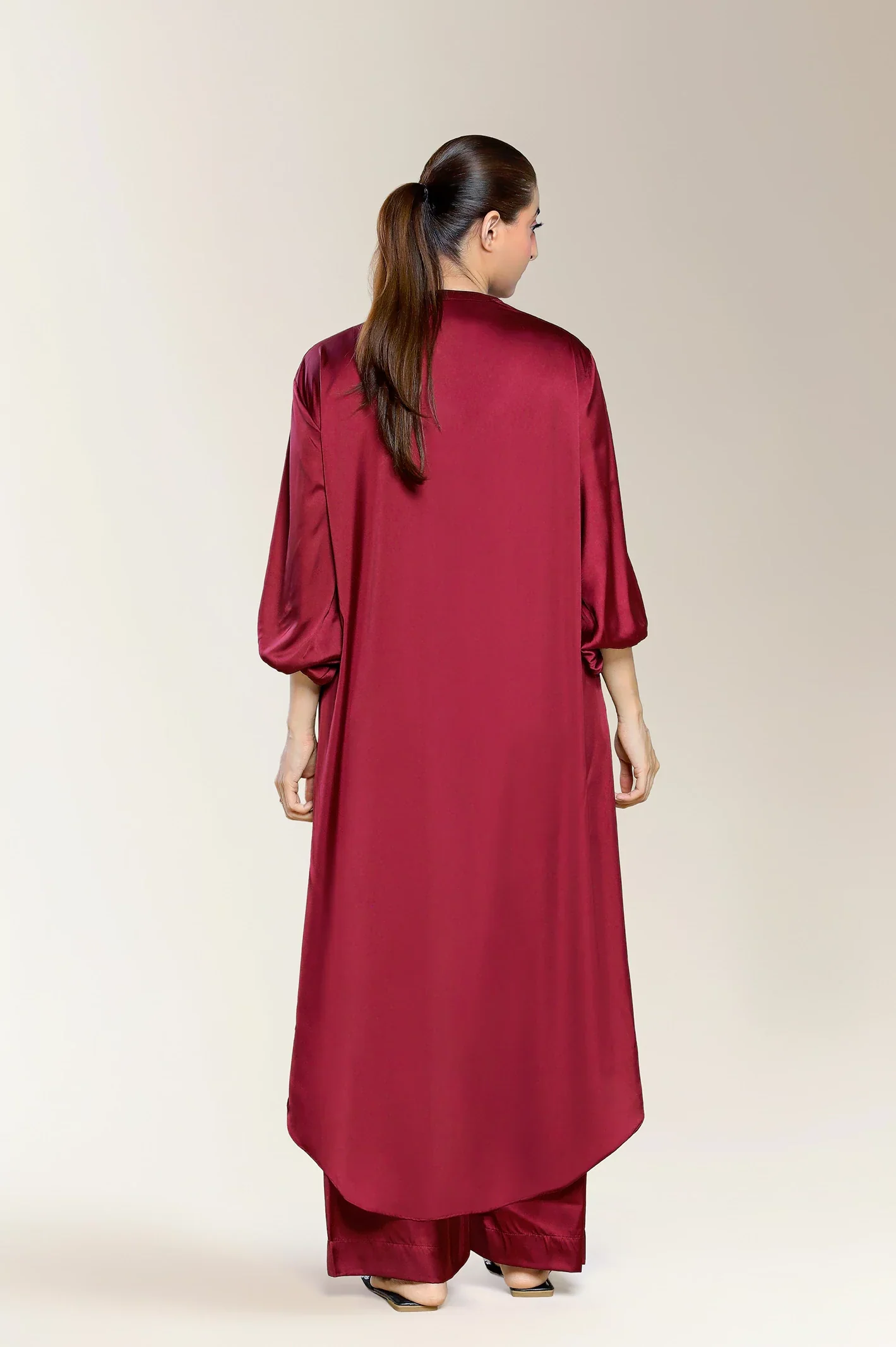 Printed Maroon 2PC - Image 3