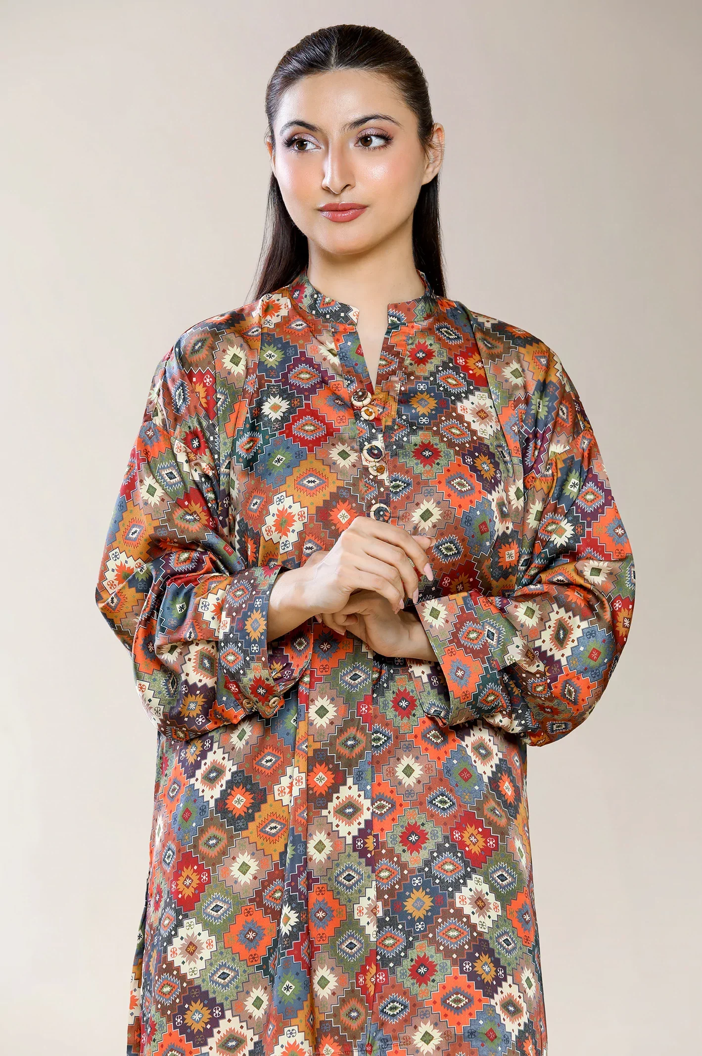 Printed Olive 2PC - Image 2