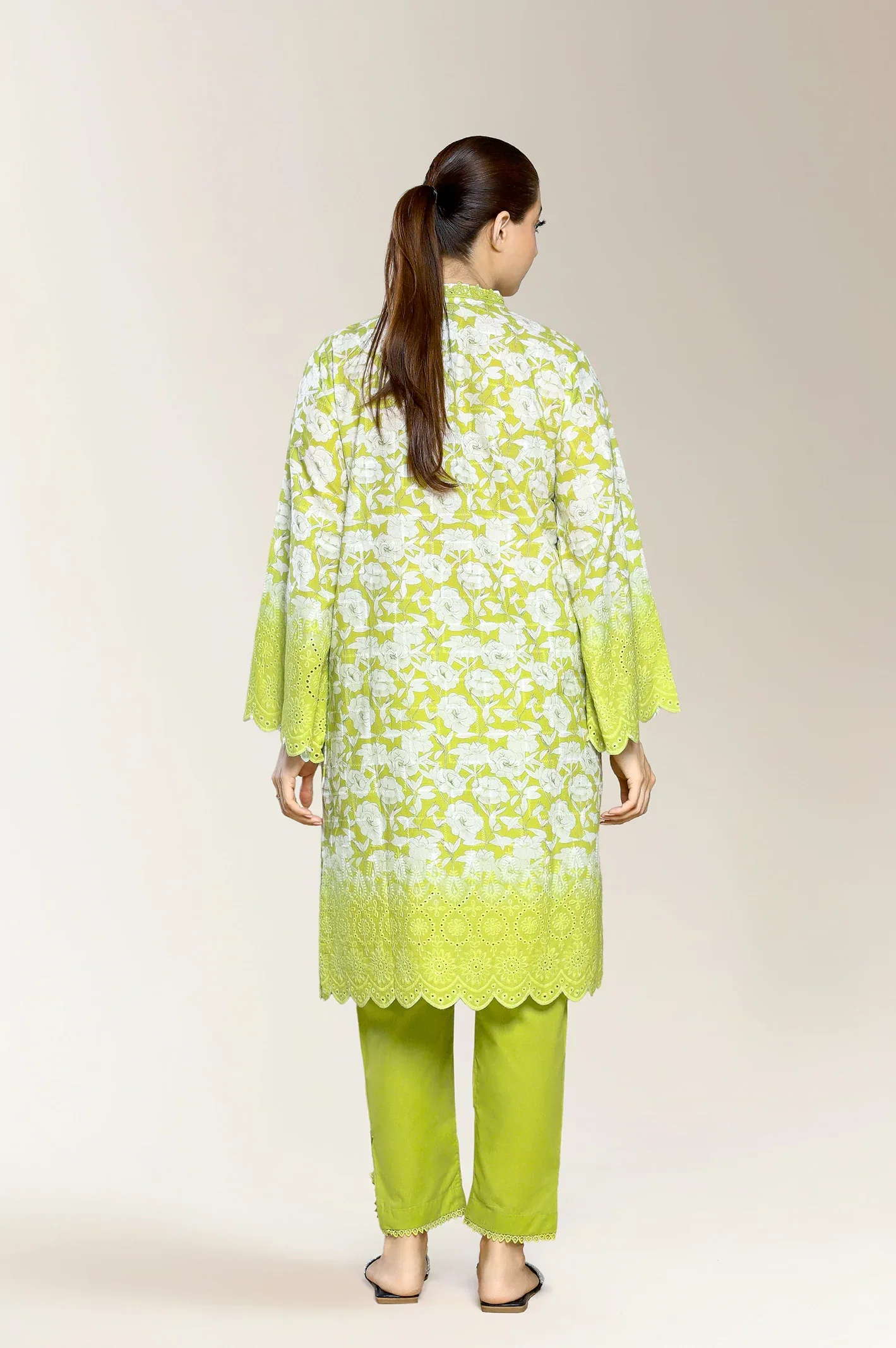 Embroidered Lime 2PC - Image 3