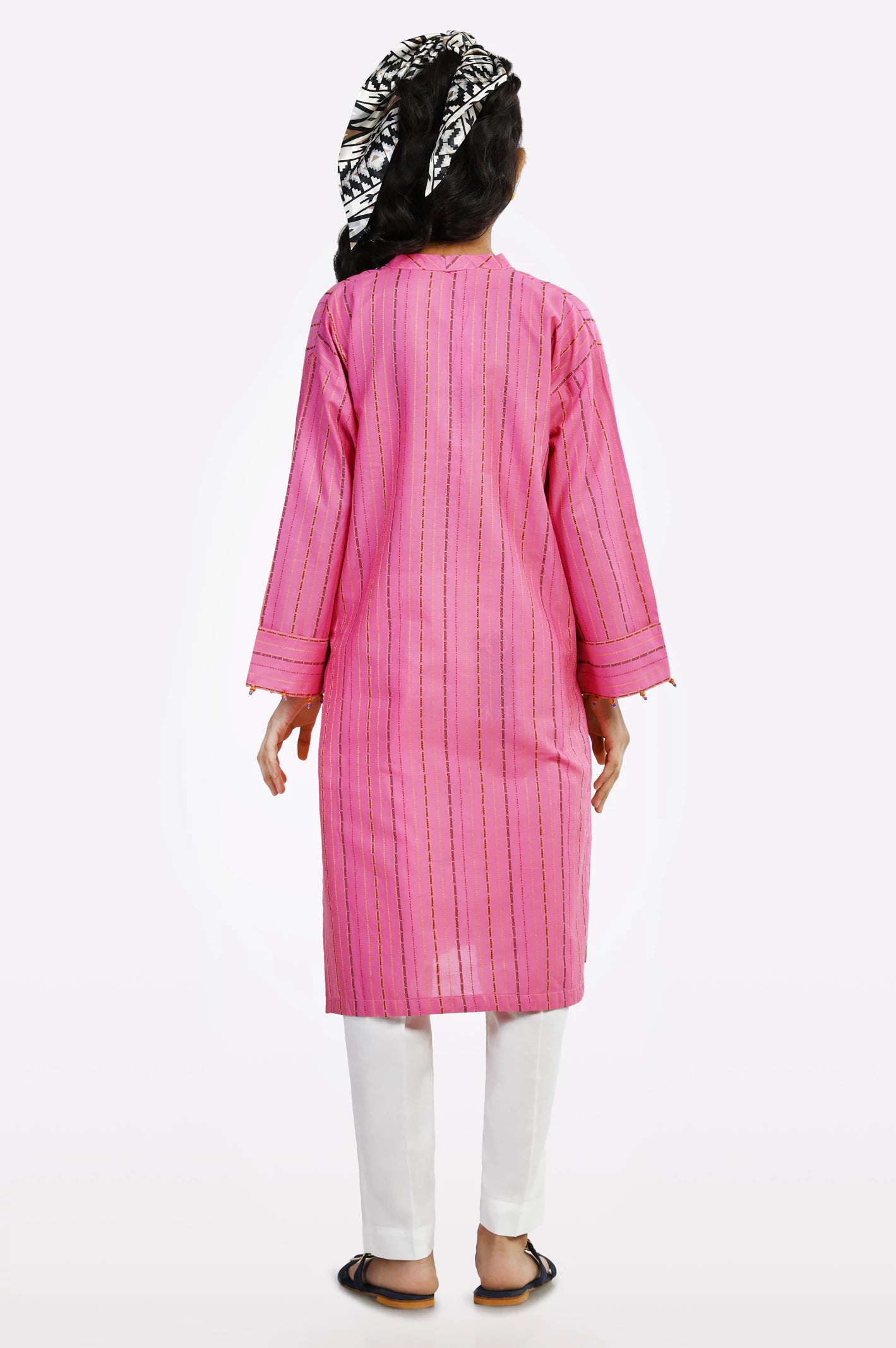 Pink Stylised Teens Kurti - Image 3