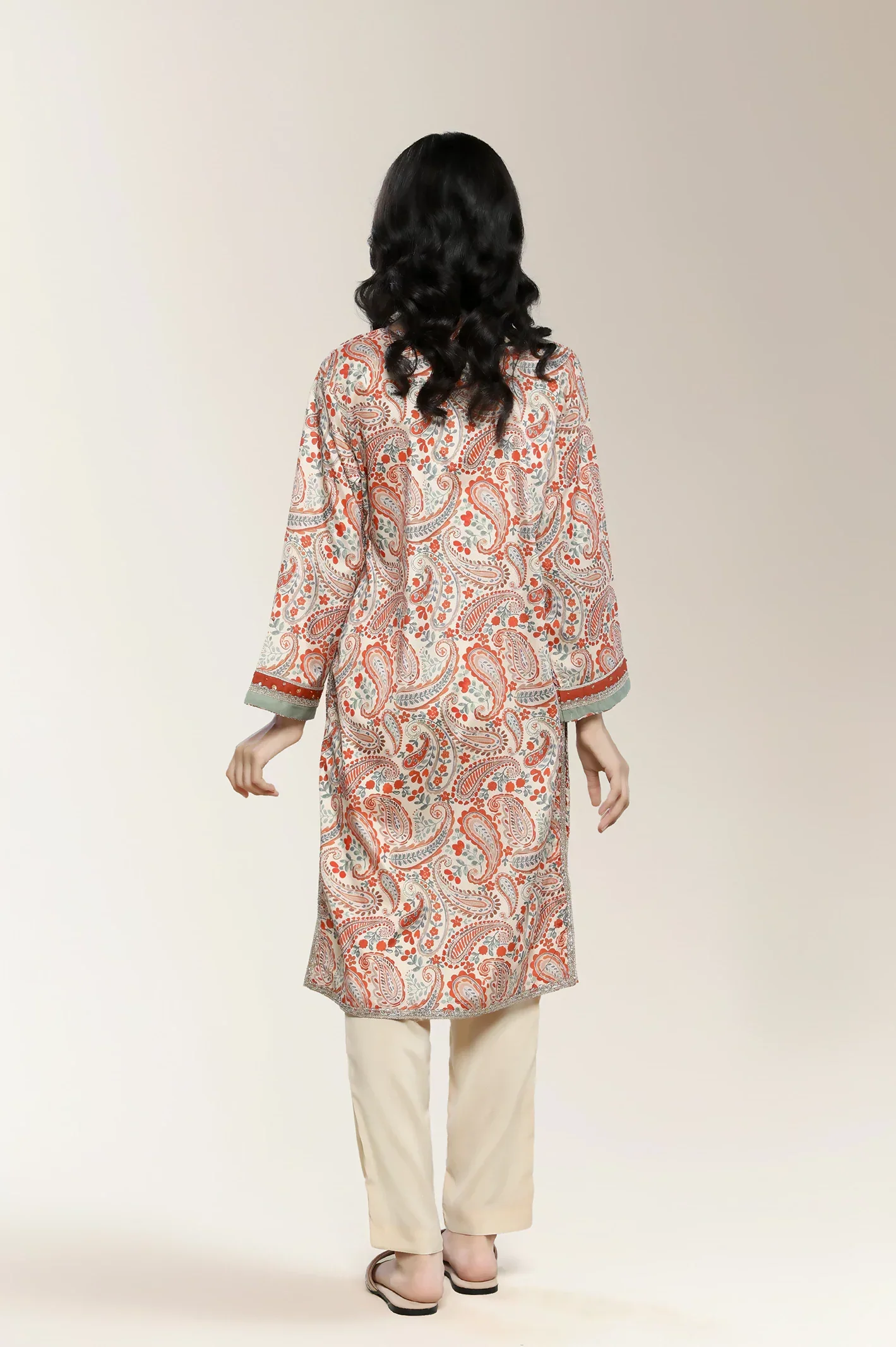 Printed Beige Teens 2PC - Image 2