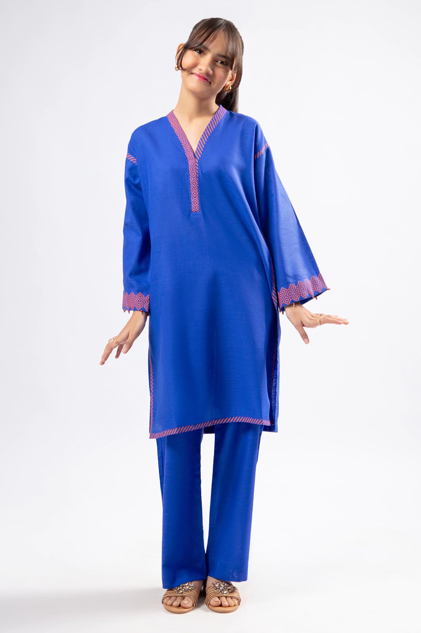 Royal Blue Stylised Teens 2PC