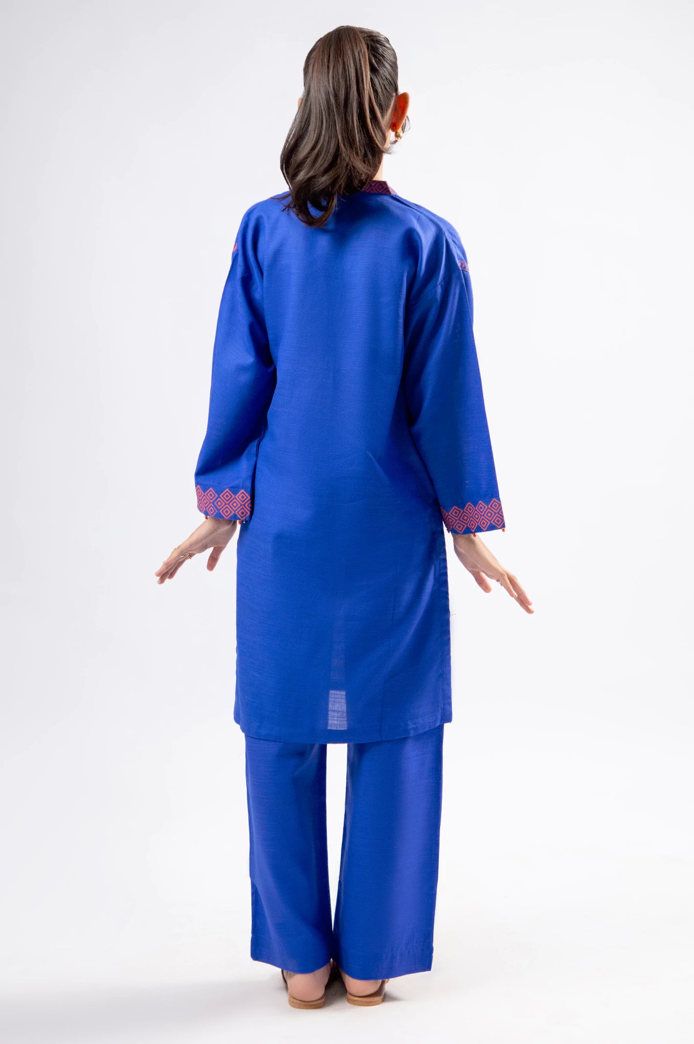 Royal Blue Stylised Teens 2PC - Image 4