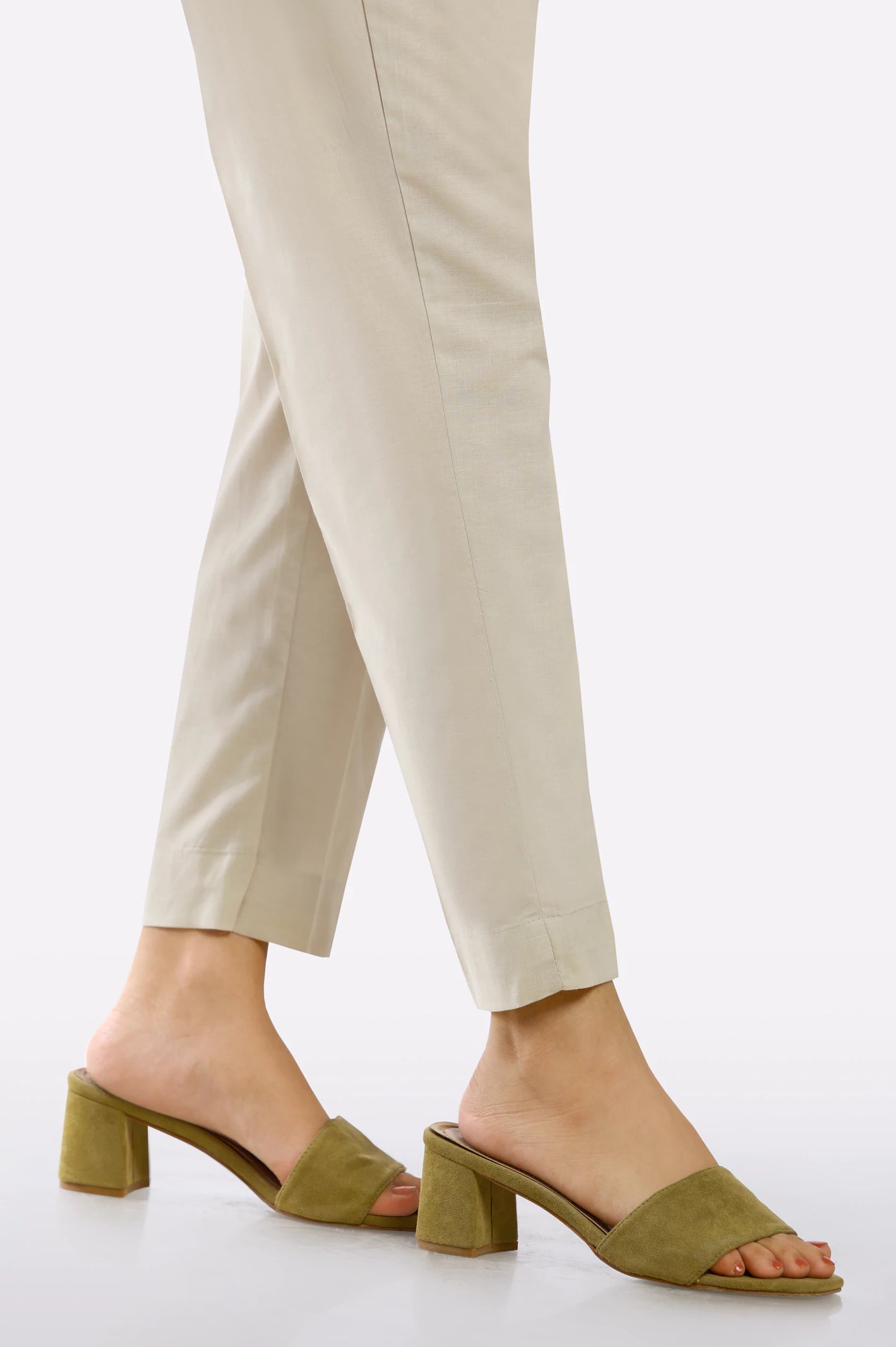 Beige Plain Trouser - Image 2