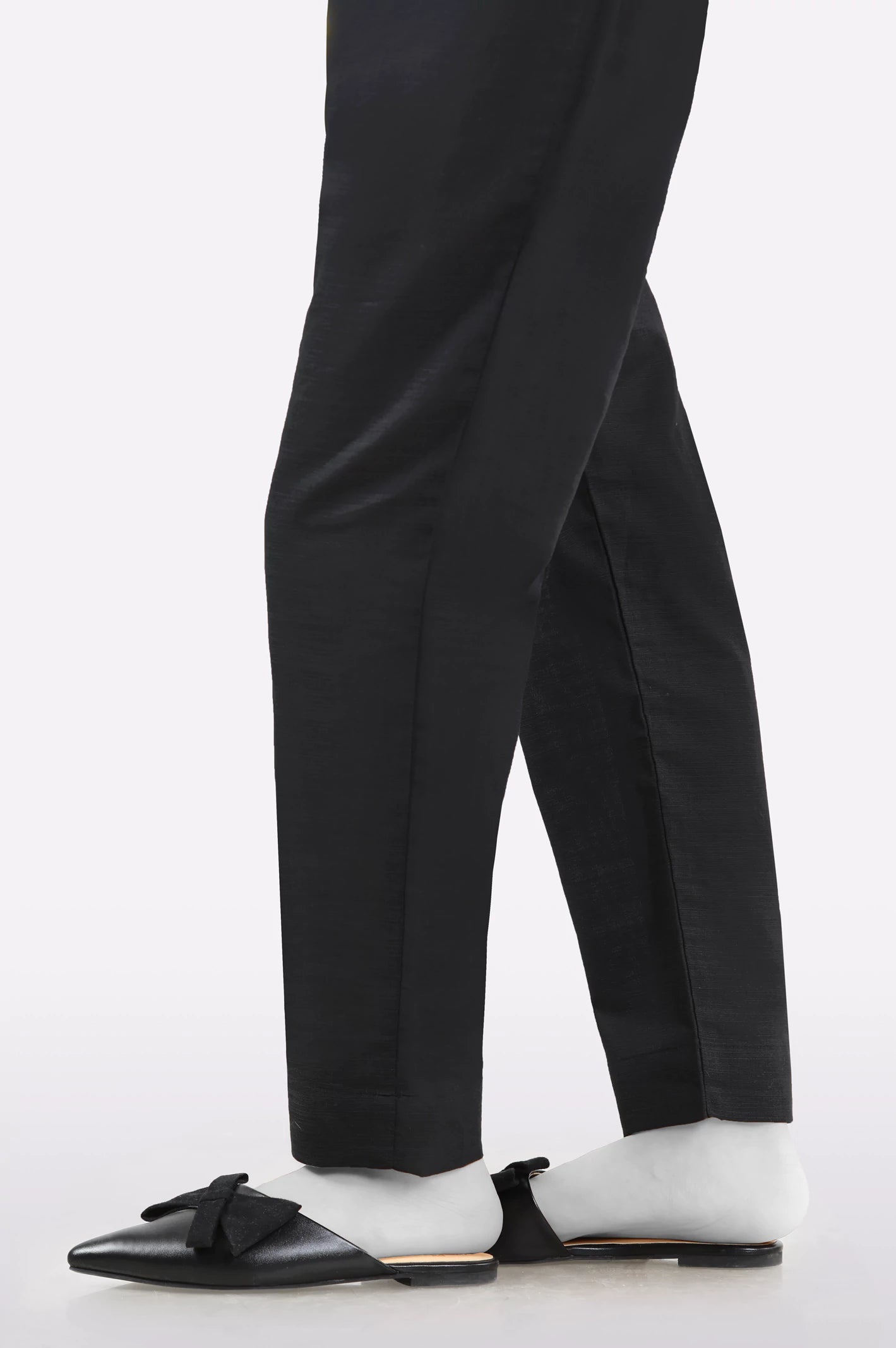 Black Plain Trouser - Image 2