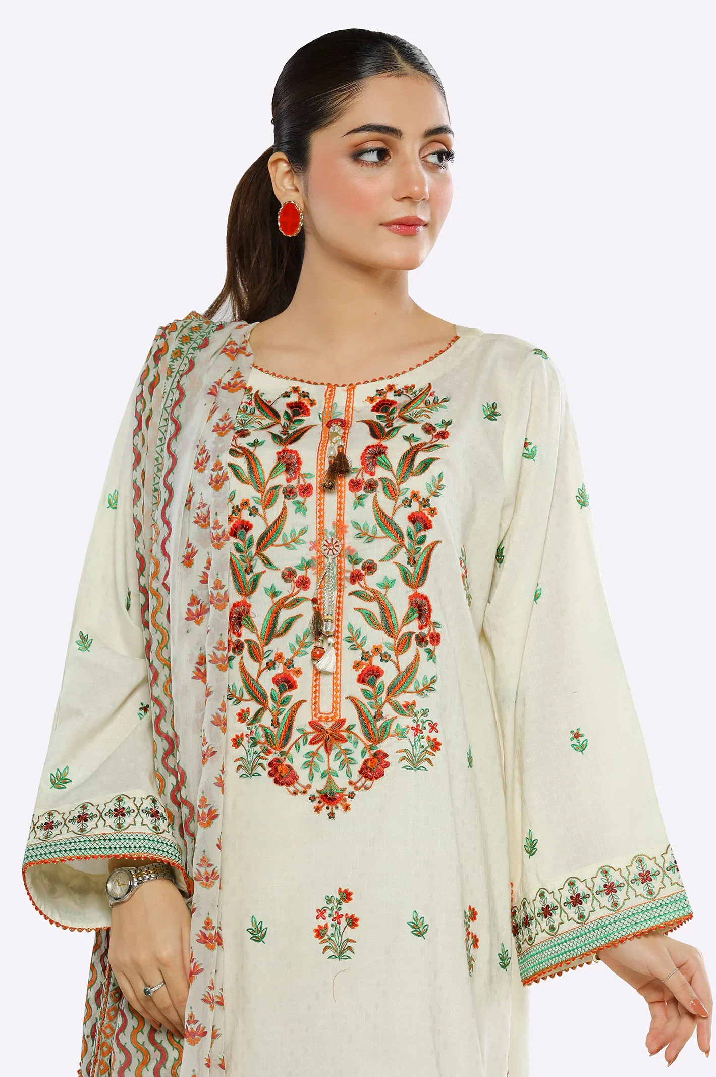 Embroidered Unstitched 2PC - Image 2