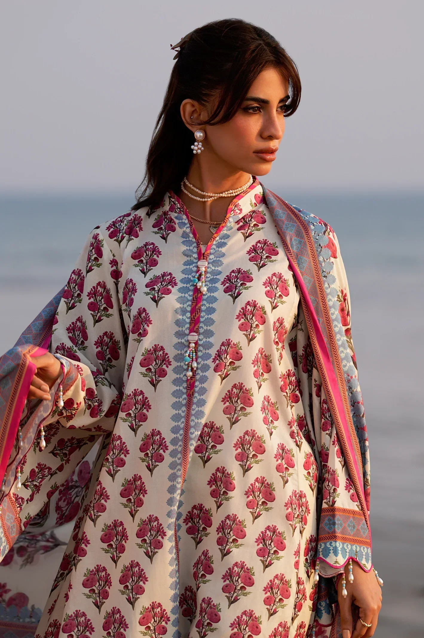 Printed Unstitched 3PC