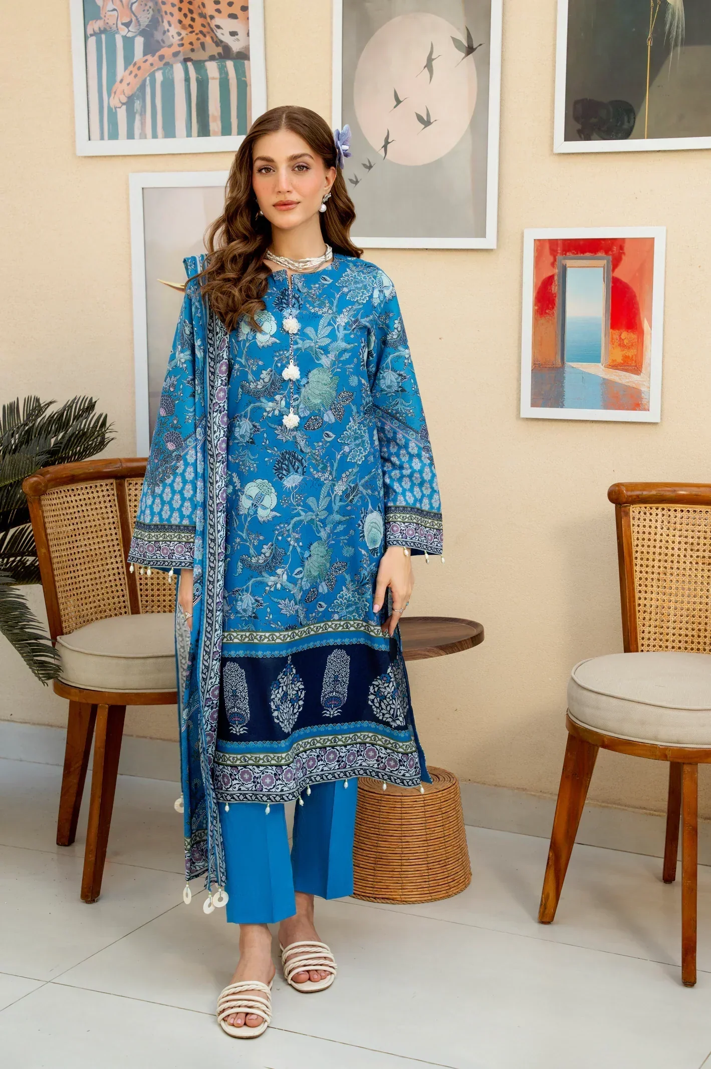 Printed Unstitched 3PC - Image 2