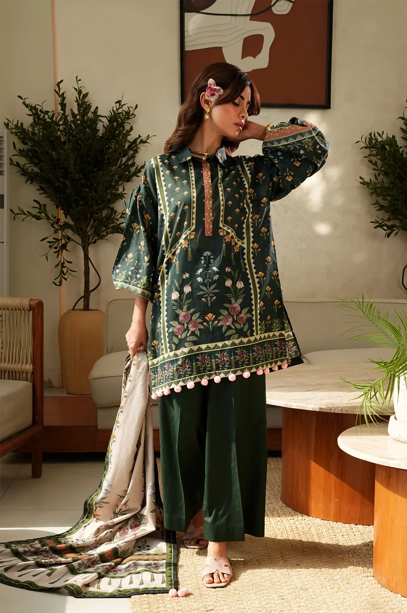 Printed Unstitched 3PC - Image 9