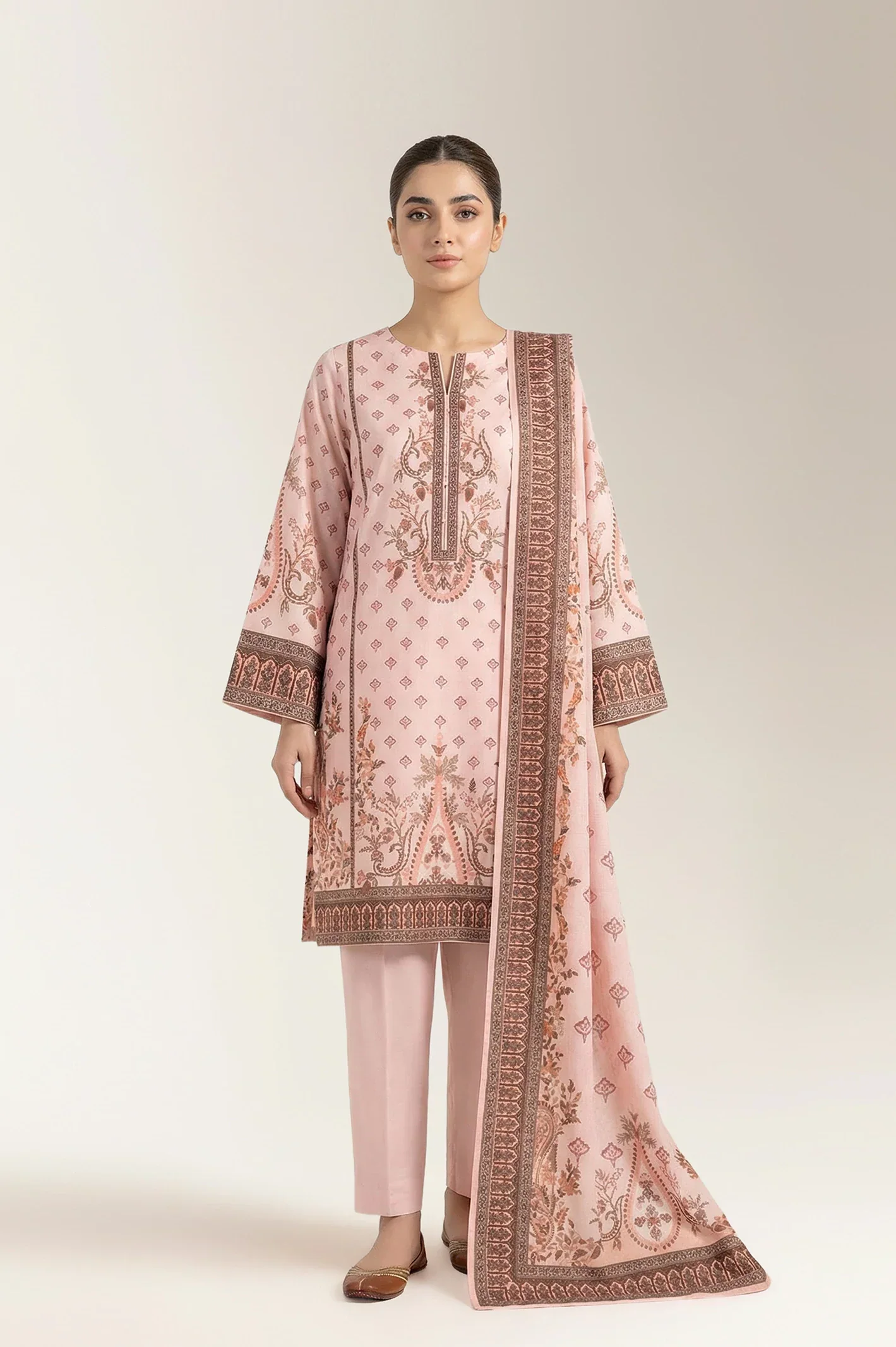 Printed Unstitched 3PC