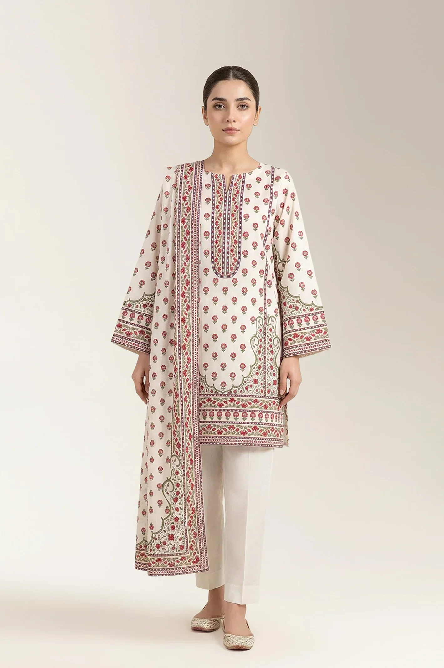 Printed Unstitched 3PC