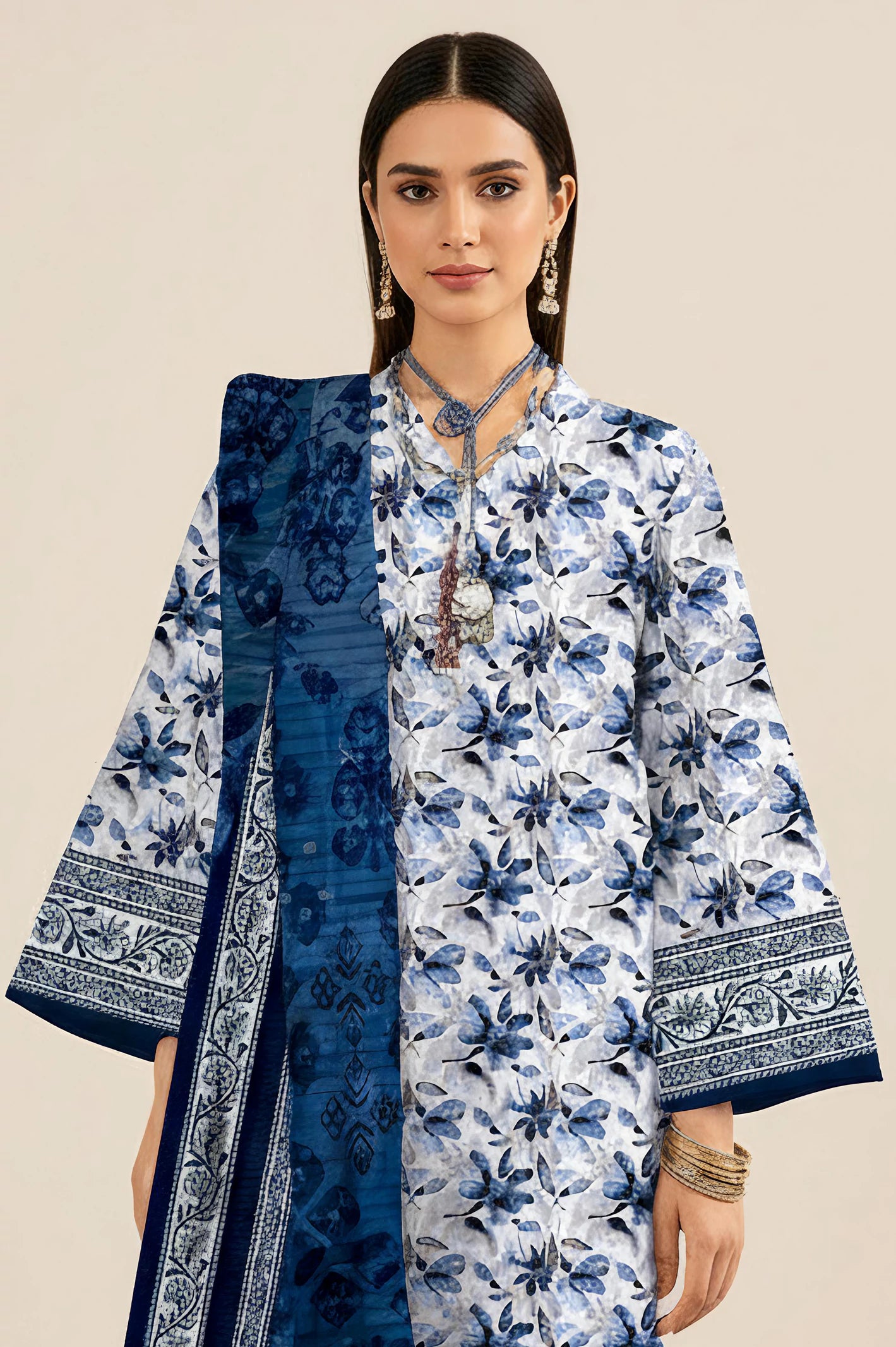 Printed Unstitched 3PC - Image 2