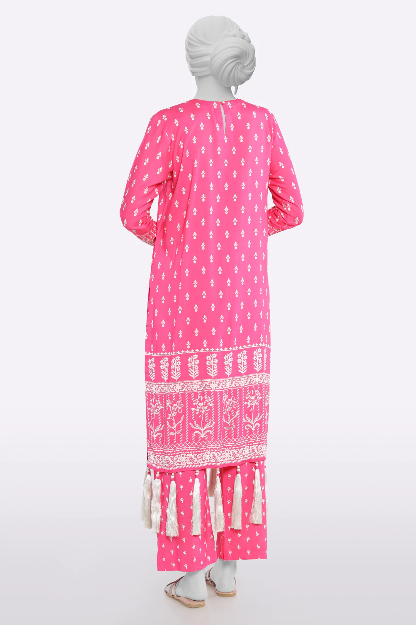 Pink Printed Unstitched 2PC - Image 3
